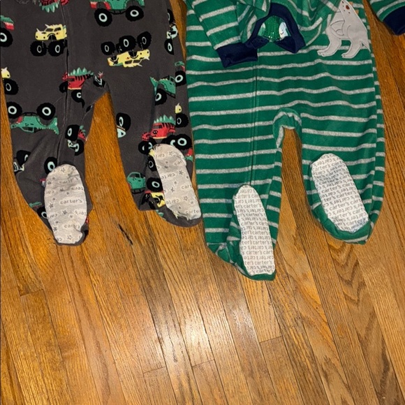 Kids Striped and Patterned One Piece Footed Pajamas - Picture 5 of 13